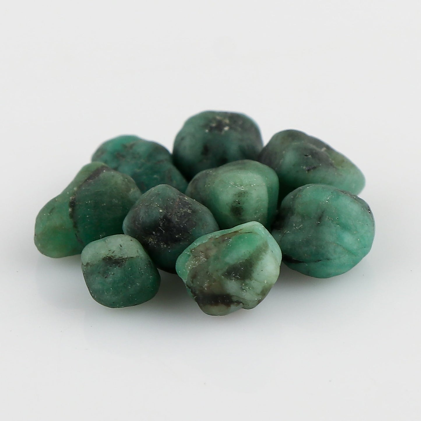 CRYSTALINES (30cts) Natural Emerald Gemstone, DIY Jewelry Making, Reiki & Healing Crystals, Wholesale Rough Stones, Loose Bulk Supplies, May Birthstone, Gem Collection Gifting (8-10pcs)