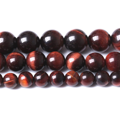 45PCS 8MM AAA Red Tiger Eye Stone Beads Natural Gemstone Bead Crystal Healing Energy Jewelry Making DIY 15 inches…