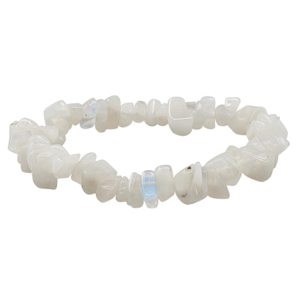 Amazing Gemstone Chips Bracelet (Rainbow Moonstone)