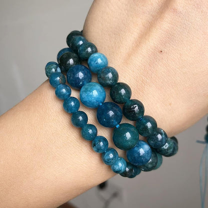 6mm Apatite Natural Stone Beads Round Loose Beads for Jewelry Making Yochus DIY Beads Bracelet Necklace