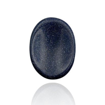 Blue Goldstone Thumb Worry Stones Metaphysical Gemstone Crystal Healing Reiki Men Women Gift FENG Shui Positive Energy Love Wellness Palm Stones Wicca Powerful
