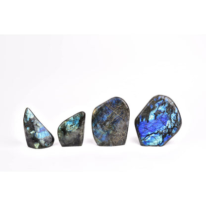 JIC Gem Labradorite Palm Stone Crystal,100% Natural and Handcrafted, Irregular Polished Healing Crystal Gemstones,Worry Stone with Healing & Calming Effects (0.8-1 Lb)