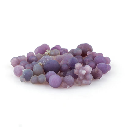 CRYSTALIS 20pcs, 50 carats, Natural Grape Agate Rare Loose Gemstone Wholesale Bulk Cabochons Jewelry Making Supply, Chakra Healing Stones, DIY, Gem Collection, Mosaics and Inlaid Artwork, 3-6mm