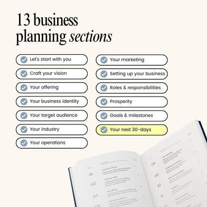 Bedside Business Plan - Start Your Business Today, 2026 Guided Journal, Goal Setting & Planning – Step-by-Step Guide for New Entrepreneurs - Empowering Planner Gifts for Women & Men