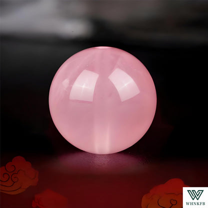 WHNKFB 10mm 50PCS Natural Full-Bodied Rose Quartz Round Beads, Opaque Loose Pink Crystal Beads for Jewelry Making Craft - 4mm 6mm 8mm 10mm Options with Free Elastic Cord