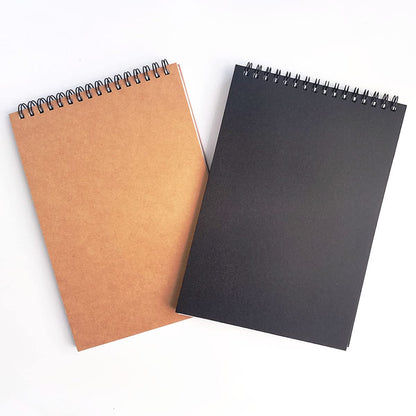 Steno Pads, 3Pack Note Pads, Pure White Thick Paper, 60 Sheets, 6” x 8” (Blank Paper)