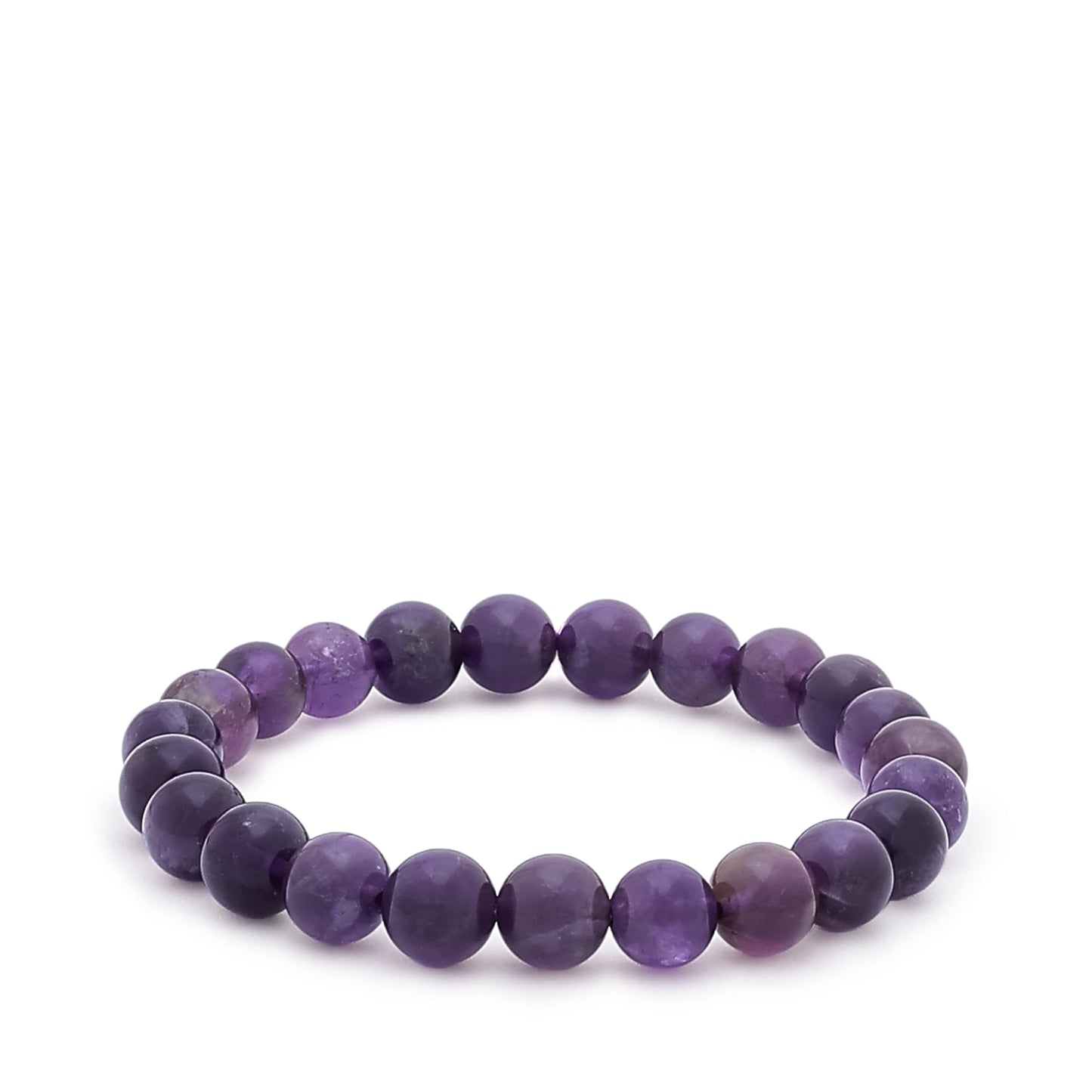 Divine Hindu Amethyst Crystal Bracelet | Makar Rashi (Capricorn) Zodiac Stone | Certified Healing Gem | Reiki Energy | Chakra Alignment | Meditation & Protection for Men & Women.