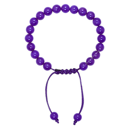 Amazing Gemstone Amethyst Bracelet for Women Men's Gifts - Protection Healing Crystal Bracelet - 8mm Gemstone Beaded Adjustable Bracelet Pulseras Para Hombres Mujer Stocking Stuffers