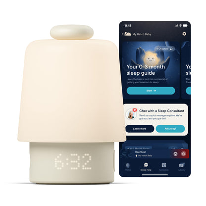 Hatch Baby Sound Machine, Night Light (Putty) | Sleep Support | Registry Essential, Routine Builder, Time-to-Rise Alarm Clock, White Noise, Nursery Stories, Toddler Kids (Wi-Fi)