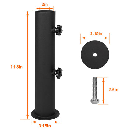 Wdwlbsm Granite Umbrella Stand Tube Heavy Duty Stone Umbrella Base,Table Umbrella Tube Bracket,DIY Umbrella Stand Parts Outdoor,Umbrella Parts Base Holder for Cement and Granite Boards
