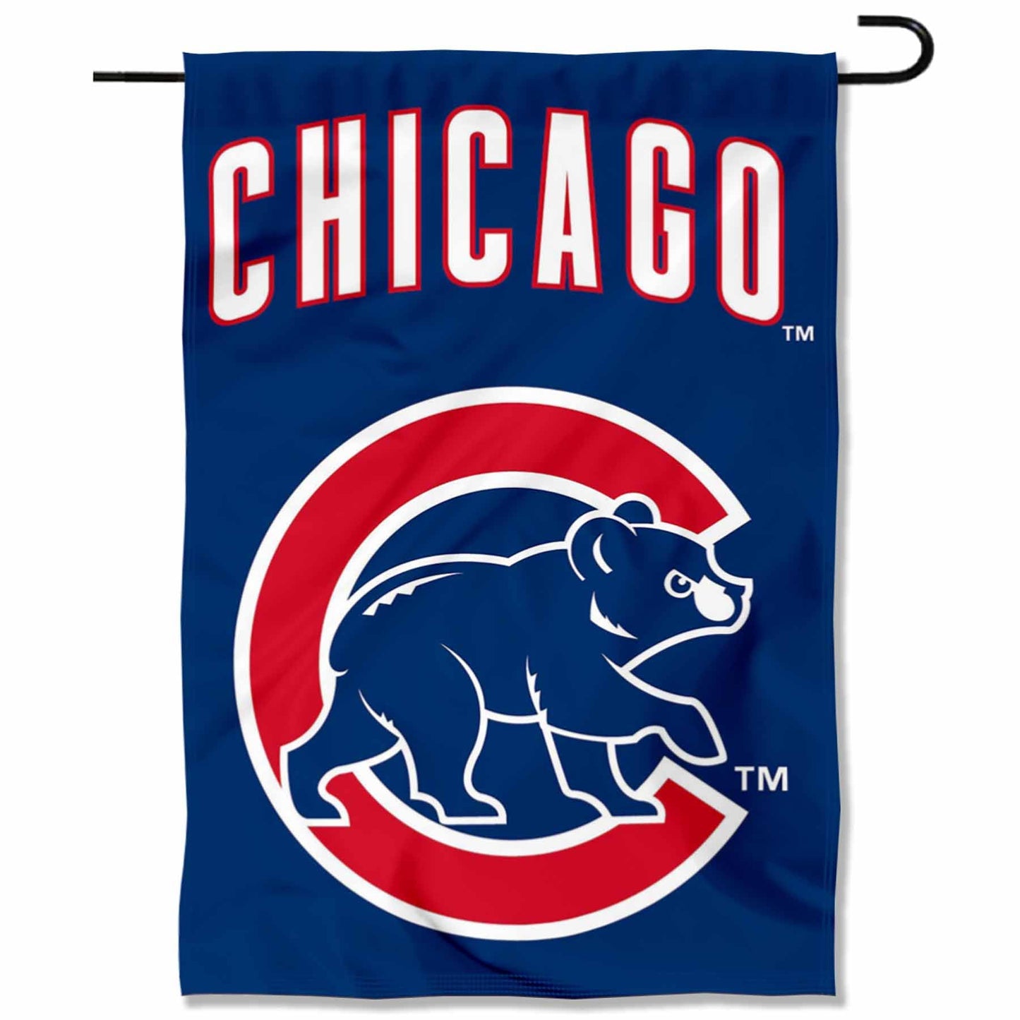 Chicago Baseball Team Walking Bear Double Sided Garden Flag