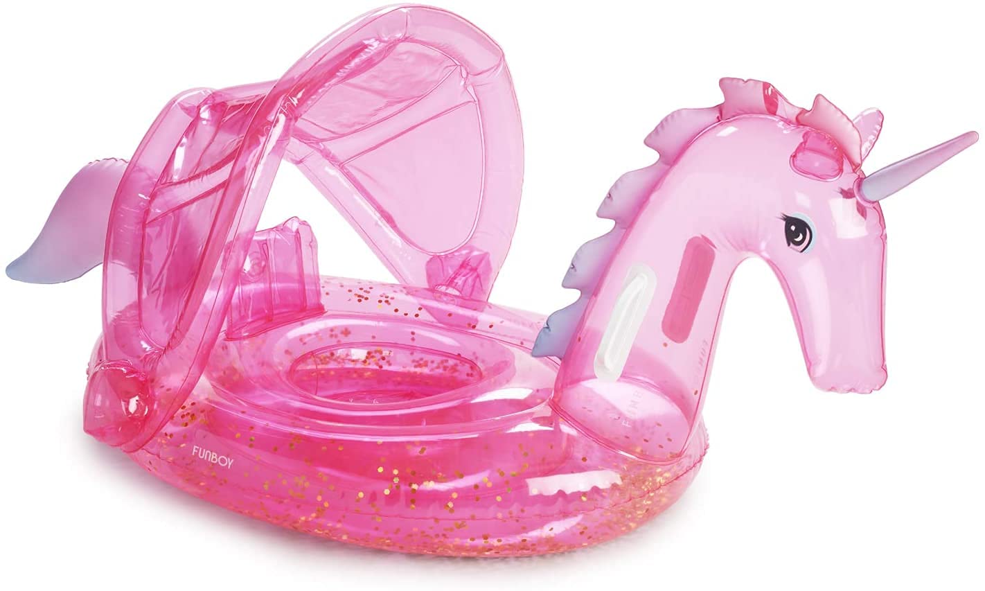 FUNBOY BB Glitter Inflatable Baby Float Funbaby Unicorn Large