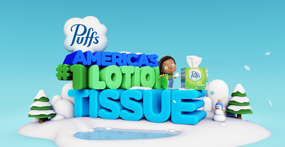 Puffs Plus Lotion Facial Tissue, 4 Mega Cube Boxes, 72 Tissues Per Box