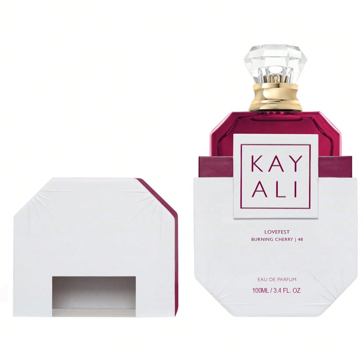 LocalKAYALI Lovefest Burning Cherry 48 Eau De Parfum 100ml – Sweet Fruity Gourmand Perfume For Women – Long Lasting Arabic Fragrance With Black Cherry, Jasmine & Patchouli – Luxury Gift For Birthday, Christmas & Romantic Evenings