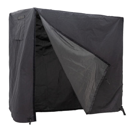 Coverify Heavy Duty Waterproof Log Rack Cover - Outdoor Fire Wood Protection Cover, 4ft - UV Protection, Black
