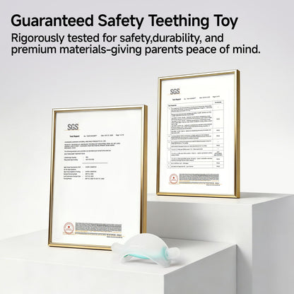 Garkoko Baby Teething Toys, No-Drop Silicone Baby Teether Toy for Babies 3-6 Months & 3-18 Months, BPA-Free Infant Teether for Teething Relief