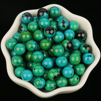 About 60pcs 6mm Natural Stone Beads Phoenix Stone Beads Energy Crystal Power Gemstone for Jewelry Making, DIY Bracelet Necklace