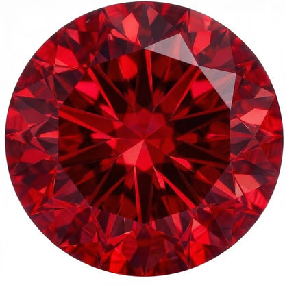 AGL Certified Lab Grown Ruby, Brilliant Cut Loose Stone, for Fine Jewelry Making, 1.0 Carat (6mm)