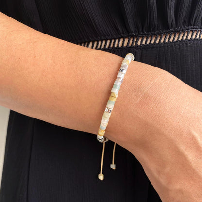 yupoxiu Inspirational Gifts Healing Natural Stone Bracelets - Thinking of You, Get Well Soon Encouragement Gifts Strength Bracelets for Women Friends Sister (Amazonite & Life is Tough)