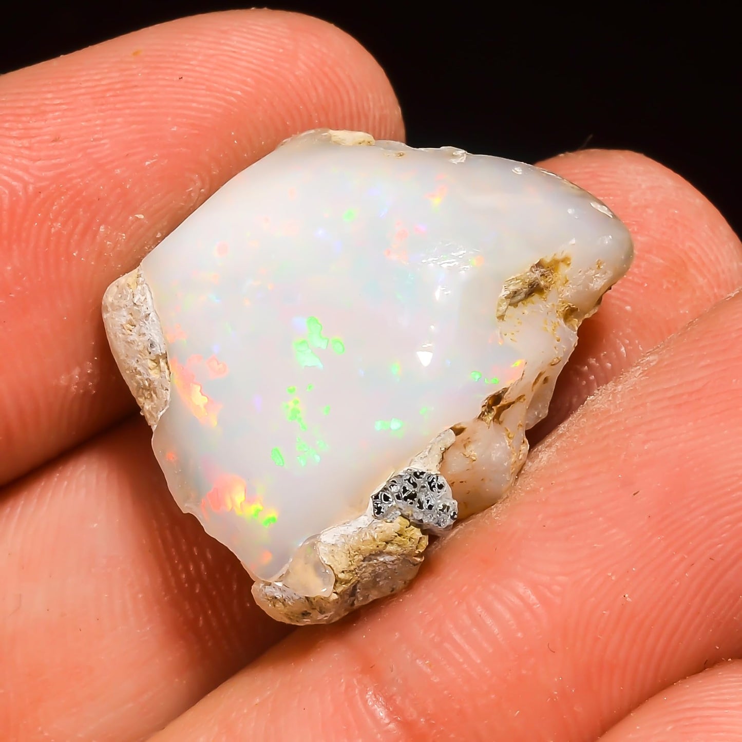 14.5+ Carat, YASHEE Natural Raw Ethiopian Opal Gemstone, Real Rough Crystals, Chakra Healing, Wholesale Lot, Wire Wrapping, Rock Stone, Birthstone, Crafts & DIY, AA+ Quality For Jewelry Making