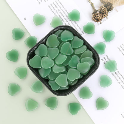 Namzi 20 Packs of Tumbled Polished Natural Green Aventurine Crystals Heart Stones, Crystals and Healing Stones Quartz Bulk for Wicca, Reiki, Healing Energy, Chakra Stones, Witchcraft Supplies
