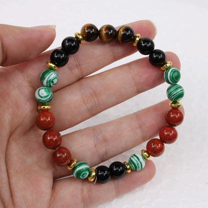 Long tiantian 3 PCS Money Bracelets Wealth Attraction for Women Green Jade Bracelet Feng Shui Bracelets Crystal Protection Jewelry Spiritual Gifts