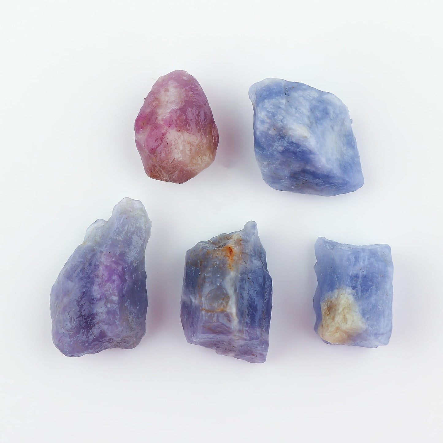 CRYSTALINES 5pcs AAA Grade Wholesale Natural Raw Hackmanite Gemstone, Untreated Rough Stone, Bulk Loose Supplies, DIY-Jewelry Making, Chakra Healing Crystals, Wire Wrapping, Gem Collection