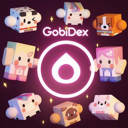 GobiDex 8PCS Magnetic Figures Playset Rotatable Animal & Character Toys for Kids, Toddlers Sensory Pretend Play Travel Toys Compatible with Magnet Blocks