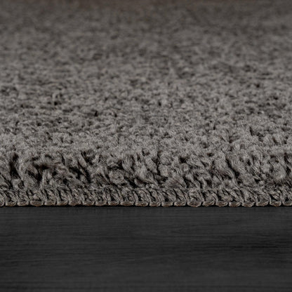 Luul Home Non Slip Solid Area Rug Dark Gray 3x5 Rubber Back Soft Rugs for Living Room Kitchen Bedroom and Hallway Stain Resistant Washable Easy Cleaning Non Shedding Carpet Dark Gray 3 x 5