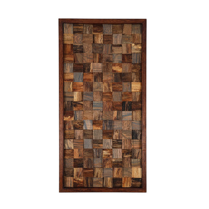 CONSDAN Wood Wall Decor | USA Grown Hardwood, Rustic Wooden Wall Art, Home Decorations for Living Room and Bedroom Aesthetic, Framed and Ready to Hang, Rustic, 36" x 18"