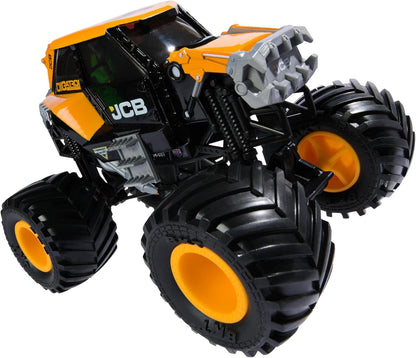 Monster Jam, Official JCB DIGatron Monster Truck, Collector Die-Cast Vehicle, 1:24 Scale, Kids’ Toys for Boys and Girls Aged 3 and up