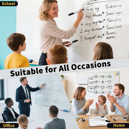 V-Opitos 144 Pack Fine Tip Dry Erase Markers - Bulk Whiteboard Erasable Black Markers, Ideal for School Classroom Office Supplies, Non-Toxic & Easy Clean for White board