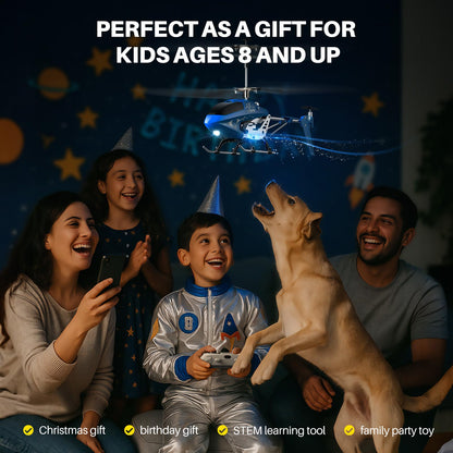 SYMA Remote Control Helicopter, S107H-E RC Helicopter with One Key take Off/Landing, High & Low Speed and Durable Alloy Design, Gift Toy for Kids and Beginners