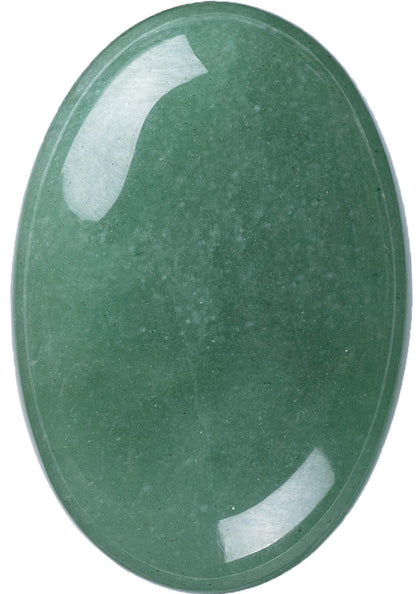 Green Aventurine Palm Stone Crystal Natural Chakra Therapy Polished Healing Crystal Oval Pocket Gemstone for Anxiety Stress Relief