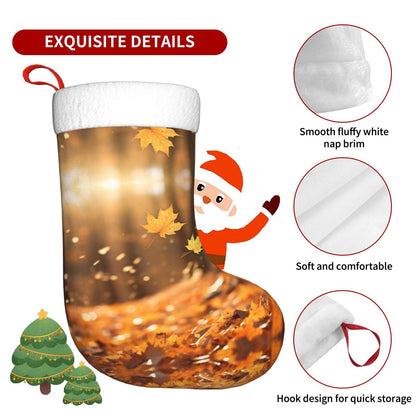 KOPUUYRD Fall Trees Autumn Print Luxurious Holiday Socks,Unique Christmas Socks for Joyful Season,Festive Ornament Classic
