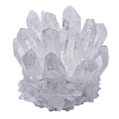 Amazing Gemstone Large Clear Quartz Crystal Cluster Points for Meditation, Home Decor and Gift - Natural Quartz Crystals and Healing Stones for Enhance Energy with Large Crystals Points