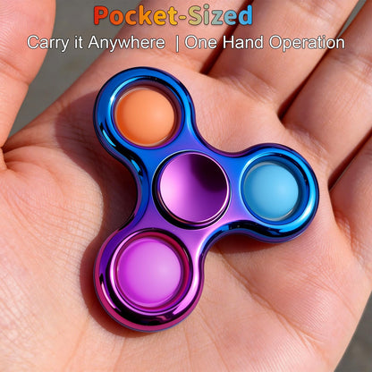 Figrol Fidget Toys 3 Pack,Pop Fidget Spinner for Kids & Adults Relieves Stress and Calm Down,Sensory Toys for Kids with Autism ADHD Toy