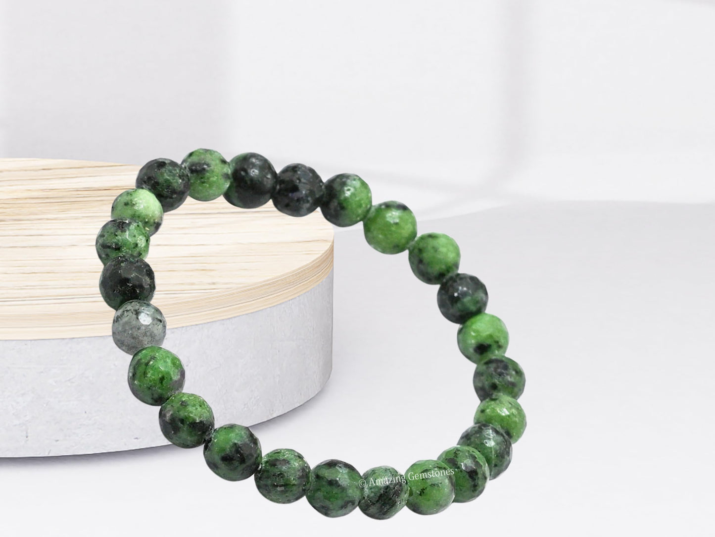 Amazing Gemstone Ruby Fuchsite Bracelet for Women - Chakra Mens Bracelet Protection Crystals and Healing Stones - Blessing Bracelet Spiritual Meditation Gift Christmas Stocking Stuffers