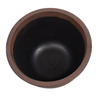 Sunnydaze Ribbed 16" Outdoor Plant Pot - Polyresin Double-Walled Planter for Indoor or Outdoor Use - Rust - Set of 4