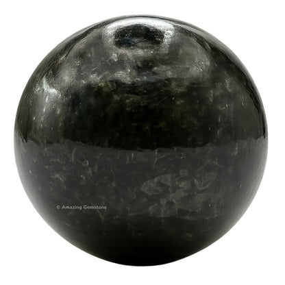 Amazing Gemstone Nuummite Crystal Ball with Stand - 2" Inches Crystal Sphere Meditation Balls for Witchcraft and Decorative Balls