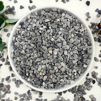 YISZM 2LB Succulent and Cactus Gravel Pebbles, 1/5 Inch Natural Decorative Polished Stones, River Rocks for Plants, Vases, Aquariums, Terrarium and Outdoor Gardening,Grey