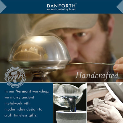 DANFORTH - Herald Angels Ornament - Satin Ribbon - 1 7/8 x 2 Inches - Handcrafted in The USA - Gift Boxed