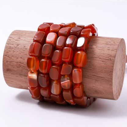 Natural Large Red Agate Cube Stone Beads 8x11mm 38cm/str Loose Semi Gemstone Stone Square Beads for Making Bracelets Necklace