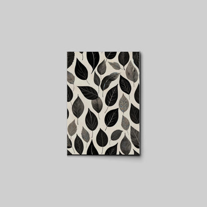 Canvas Print Scandinavian Folk Art Black and Beige Abstract Botanical Wall Art for Scandinavian Home Decor Decor Canvas, Decor