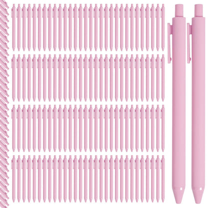 CONEHOY 200 Pcs Ballpoint Pens 1.0 mm Medium Point Pink Comfortable Retractable Writing Pens Cute Stylish Ballpoint for School Office Supplies