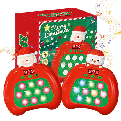 Fidget Toys for Kids, Handheld Puzzle Game with LED Screen & Multiplayer Mode, Sensory Toys for 3-12 Year Old Girls Boys, Fun Battle Gifts for Friends（Christmas）