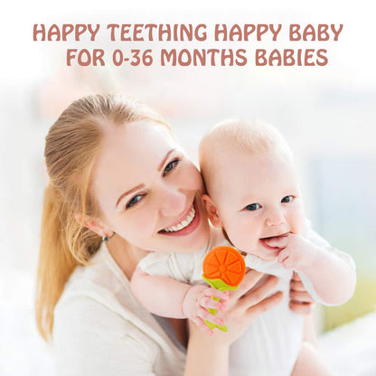 Teething Toys (10 Pack) - Tinabless Infant Teething Relief Toys&Teething Mitten Set, BPA-Free, Natural Organic Freezer Safe for Infants and Toddlers, Silicone Baby Teethers