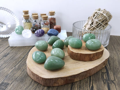 MAIBAOTA Green Aventurine Crystals Natural Healing Crystals Bulk Polished Tumbled Crystals Stones Rocks Energy Balance Crystal Gemstones Vase Filler Decorative Stones Reiki Witch Quartz Crstal