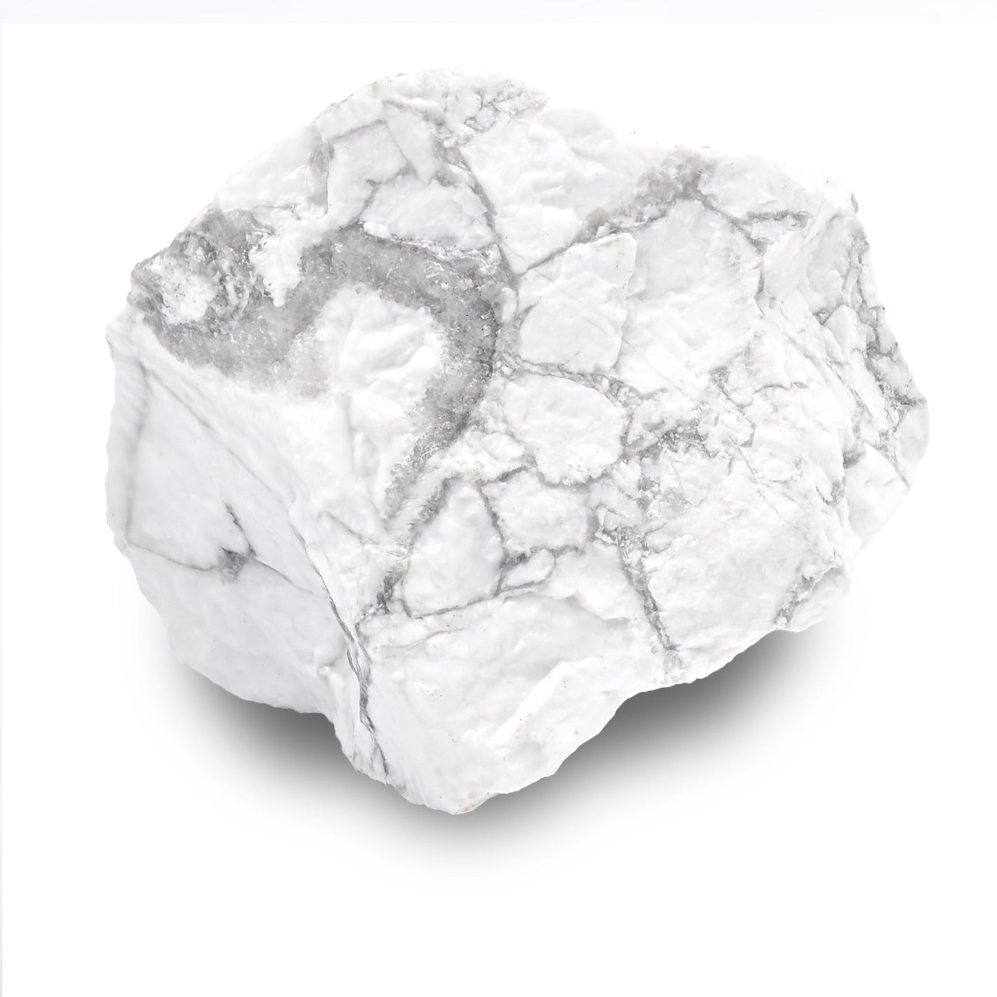 Howlite Raw Stones 1PC, Gemstones Raw Stones and Healing Crystals, Hand Carved Natural Pocket Raw Crystals for Decoration Tumbling, Garden, Home Decor(1.18"-1.97")