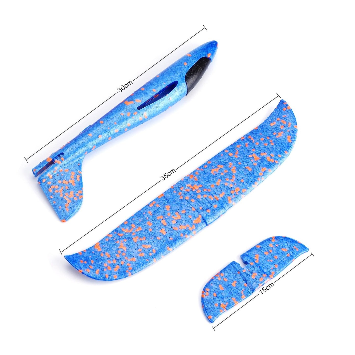 Throwing Foam Airplane Toys 13.5 Inches Flying Glider Inertia Plane Manual Circling Functions Flying Aircraft Fun Outdoor Fun for Kids Children Boys Girls 2pcs